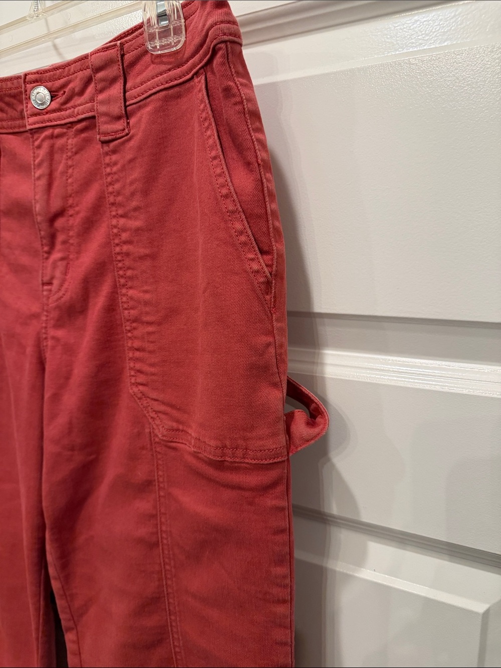 Rust Red Cargo Pants - Utility Style - Picture 2 of 3